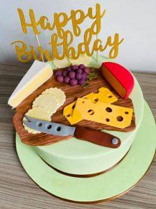Cheeseboard birthday cake - made with love by Julie's Cake Company