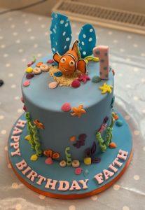 Finding Nemo birthday cake - made with love by Julie's Cake Company