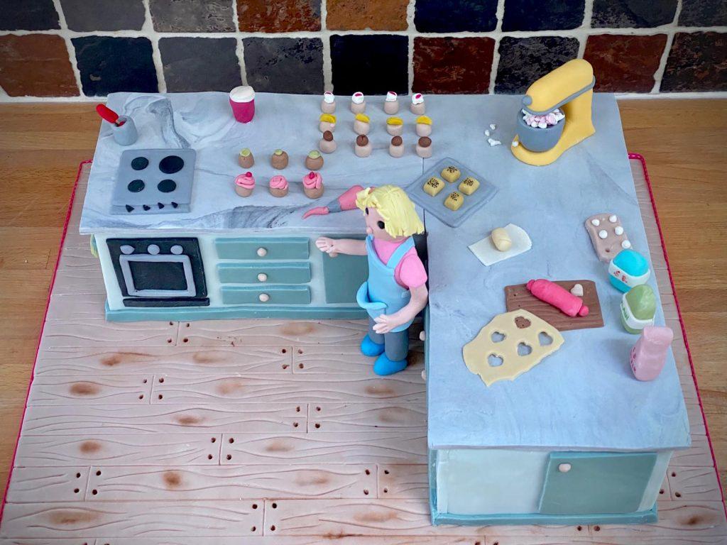 Kitchen birthday cake - made with love by Julie's Cake Company