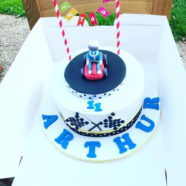 11th Racing Birthday Cake - made with love by Julie's Cake Company