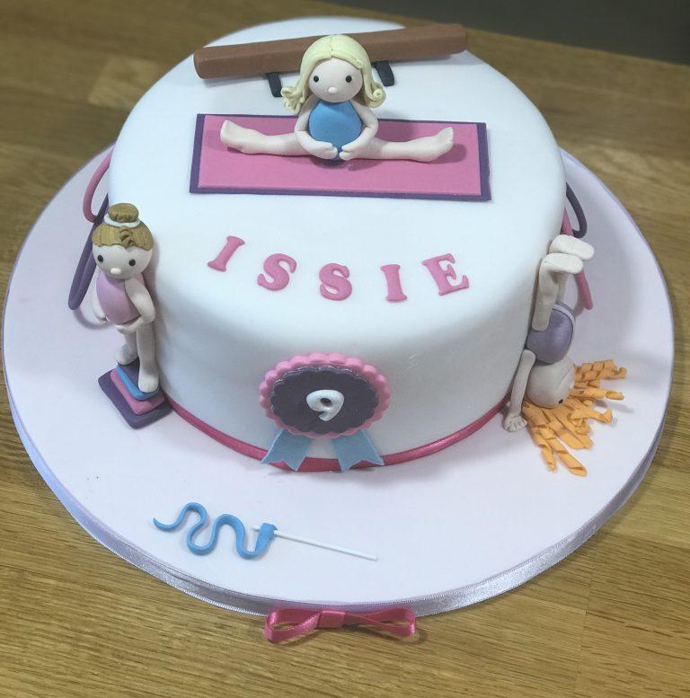 9th Birthday Gymnastic Cake - made with love by Julie's Cake Company