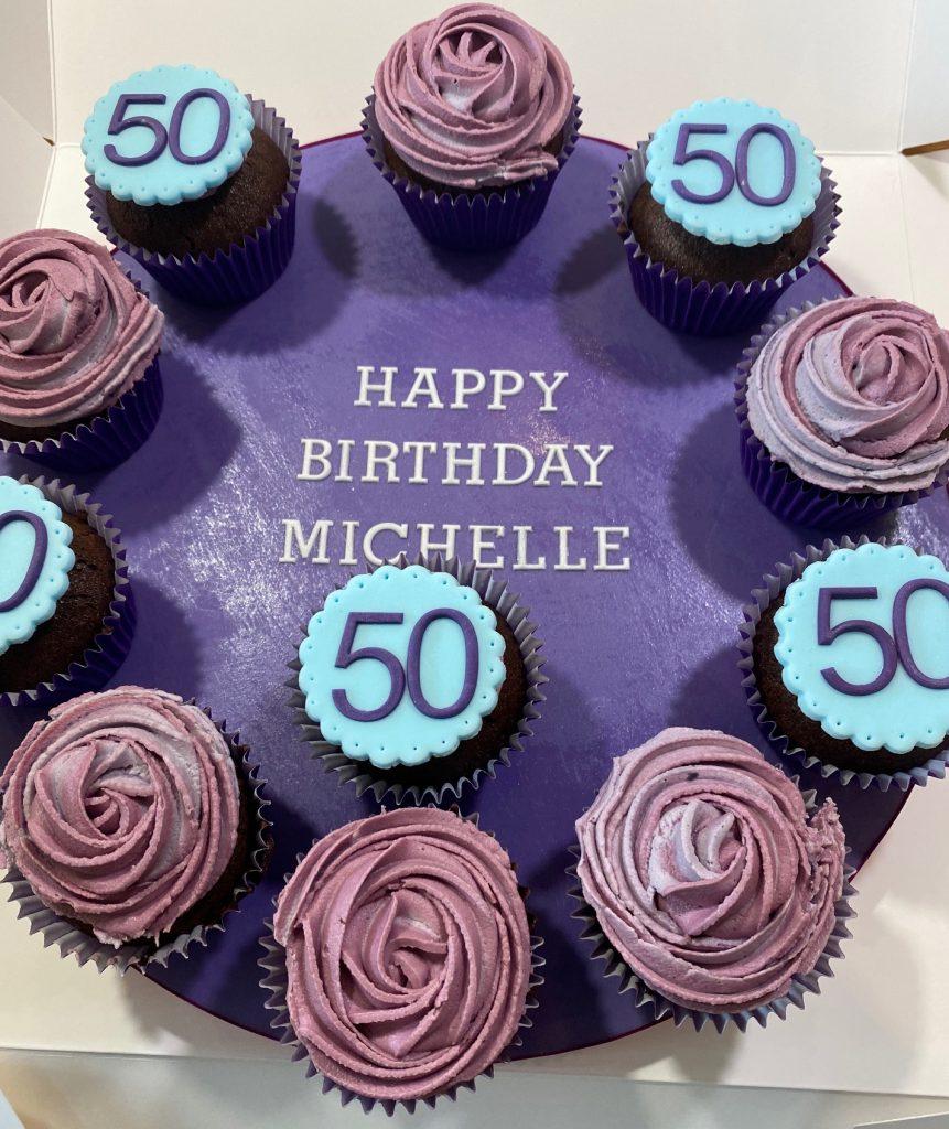 Vegan Happy Birthday Cup Cakes - made with love by Julie's Cake Company