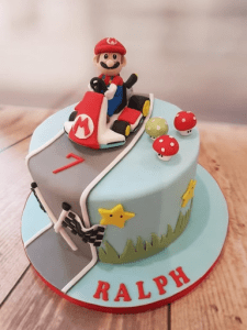 Childrens Mario Kart Birthday Cake - made with love by Julie's Cake Company