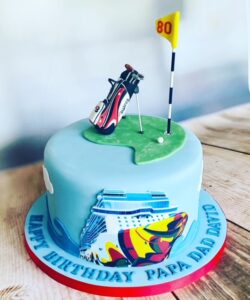 Golf & Sailing Cake - made with love by Julie's Cake Company