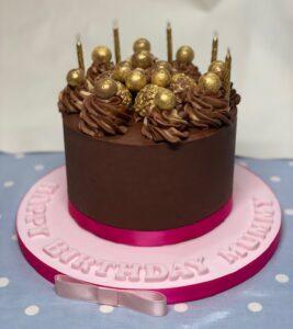 Happy Birthday Chocolate Cake - made with love by Julie's Cake Company