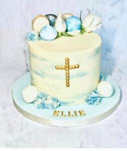 Christening Cake. Made with love Julies Cake Company St Albans